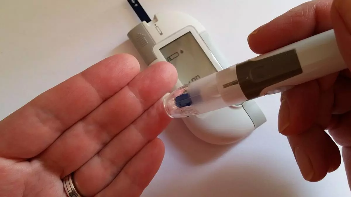 Medidor de azúcar en sangre