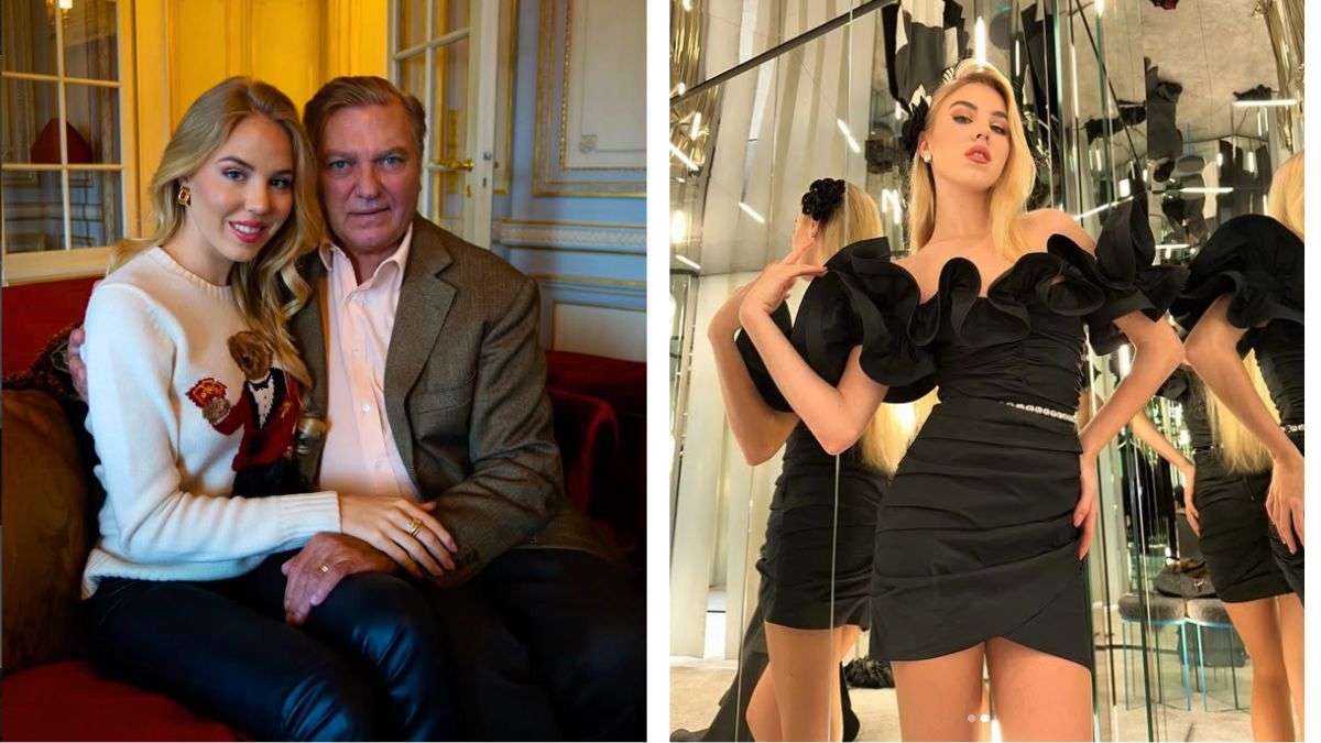 Carolina de Borbón-Deux-Siciles et son père Carlos