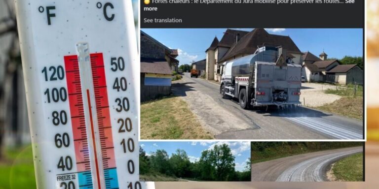 Pourquoi de nombreuses routes françaises deviennent blanches pendant la canicule