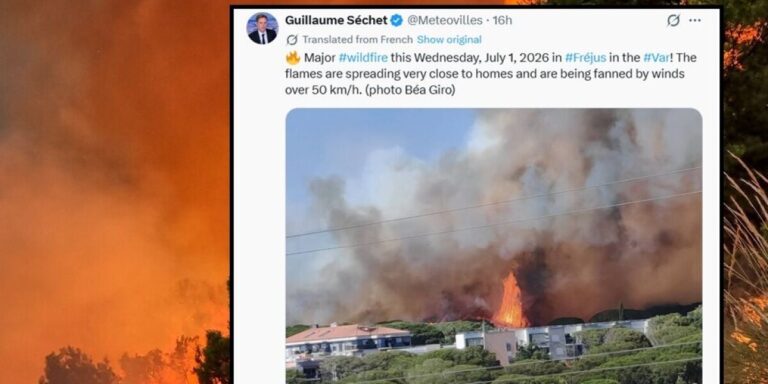 Des milliers de personnes évacuées dans le sud de la France en raison d&rsquo;incendies de forêt près des maisons