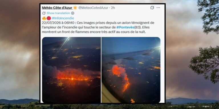 France : point sur les incendies du 22 juillet : nouvel incendie majeur dans le Var