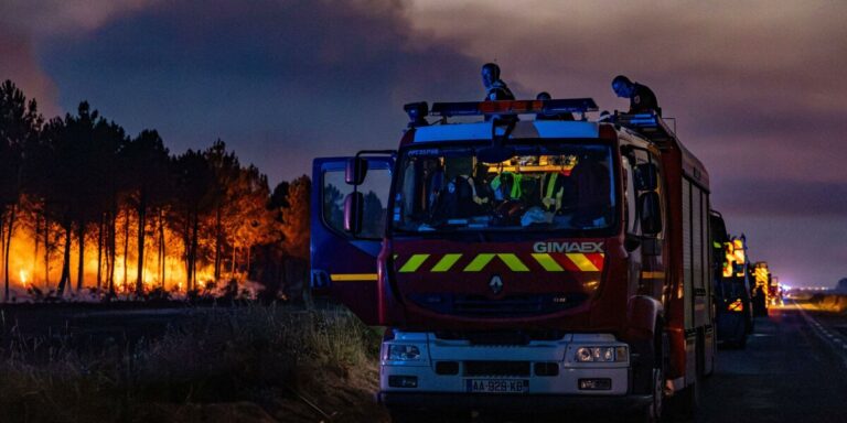 Incendie de Gironde : la canicule apporte un nouveau risque après une nuit « sans incident »