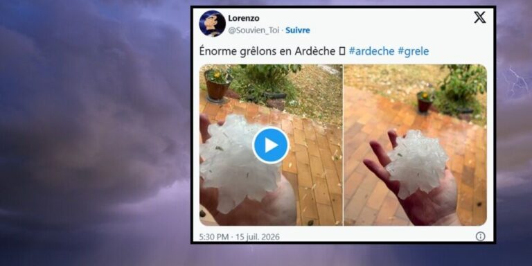 Mise à jour : Une grêle de la taille d&rsquo;une balle de tennis frappe l&rsquo;ouest et le centre de la France alors que de nouvelles tempêtes se profilent