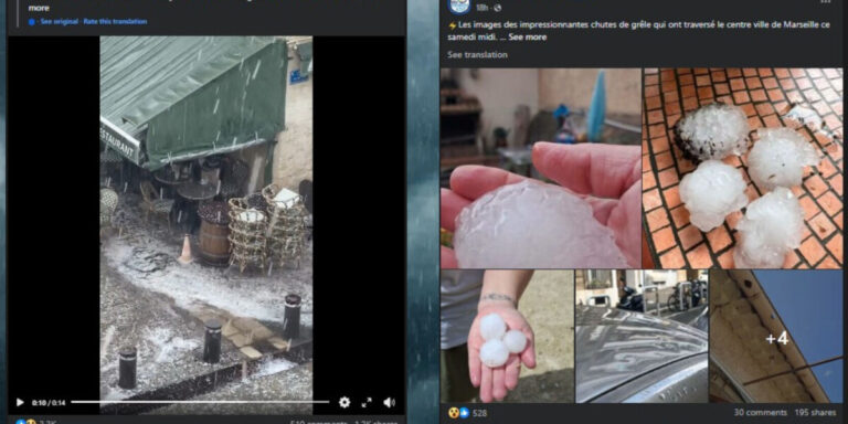 Photos : grêle, inondations et éclairs après les tempêtes qui ont frappé la France