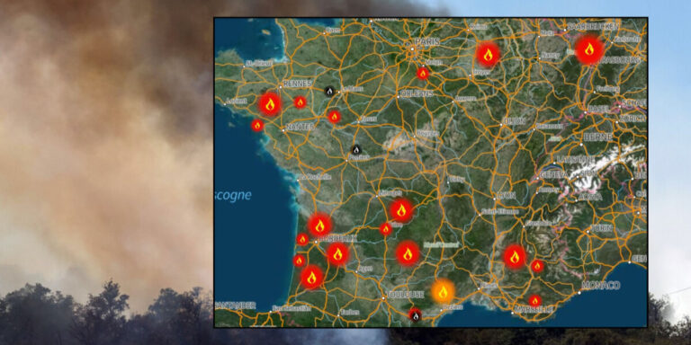 Incendie des Landes : des centaines de personnes évacuées alors que les pompiers combattent un incendie de 1 100 hectares