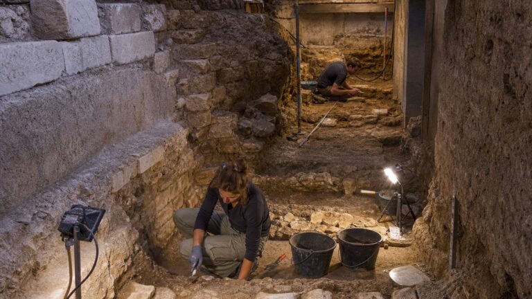 Sous l’île de la Cité les archéologues ont découvert 2 000 ans de Paris empilés sur quelques mètres