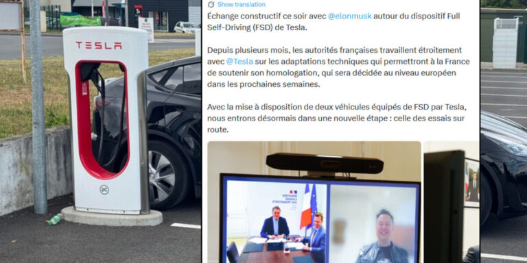 La France autorise les tests de voitures Tesla autonomes sur ses routes