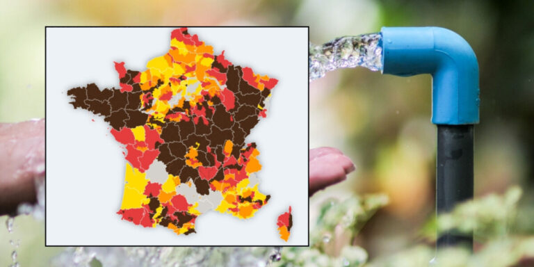 Carte : Là où les restrictions d’eau continuent en France