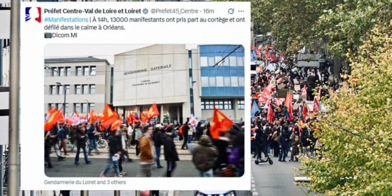 Manifestation du 24 octobre : la participation chute de près de moitié alors que la France semble calme