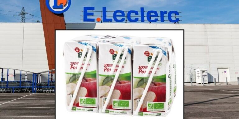 Rappel de jus de pomme en supermarché dans toute la France